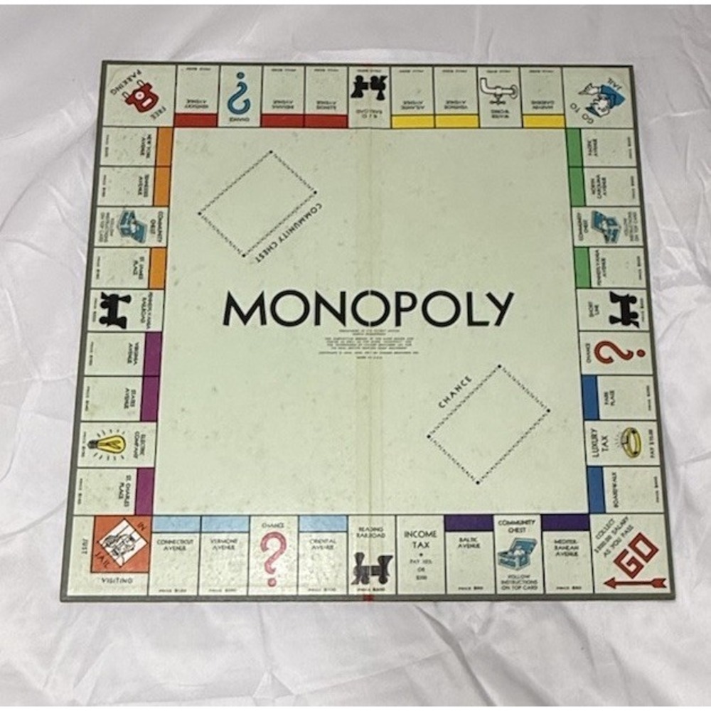 Vintage 1964 Monopoly Board Game Red Box‎ Parker Brothers (Complete Set) - Picture 5 of 16